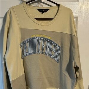 Teddy Fresh Beige and Yellow Sweatshirt
